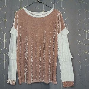 Hummingbird velvet top